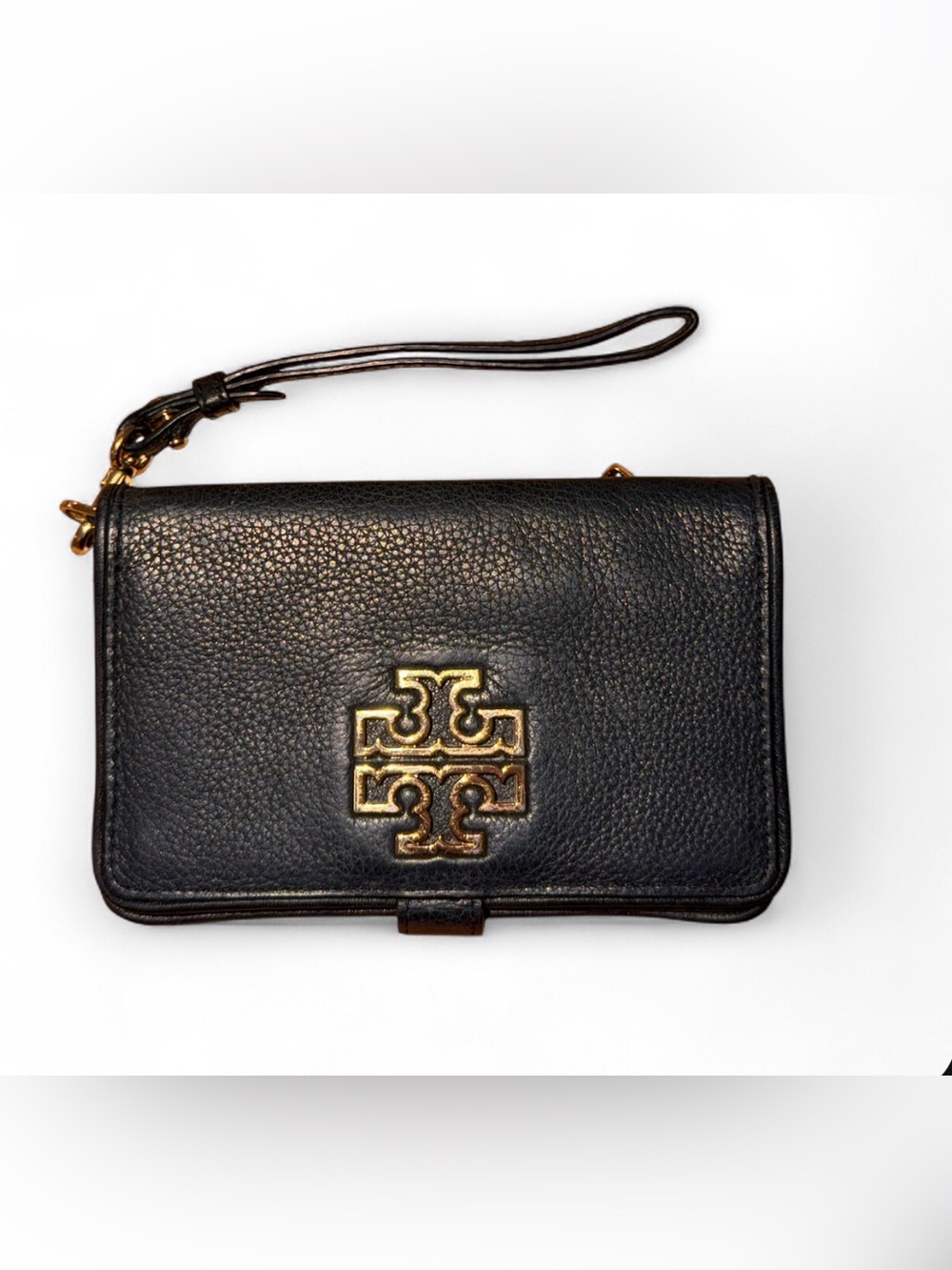 TORY BURCH Britten Leather Smartphone Wristlet Wallet